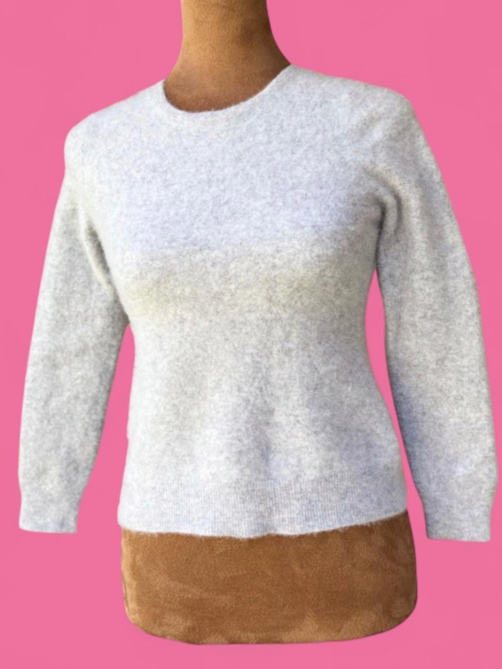 Cashmere Charter Club Luxury 100% Cashmere Sweater Women's XS Gray Crewneck